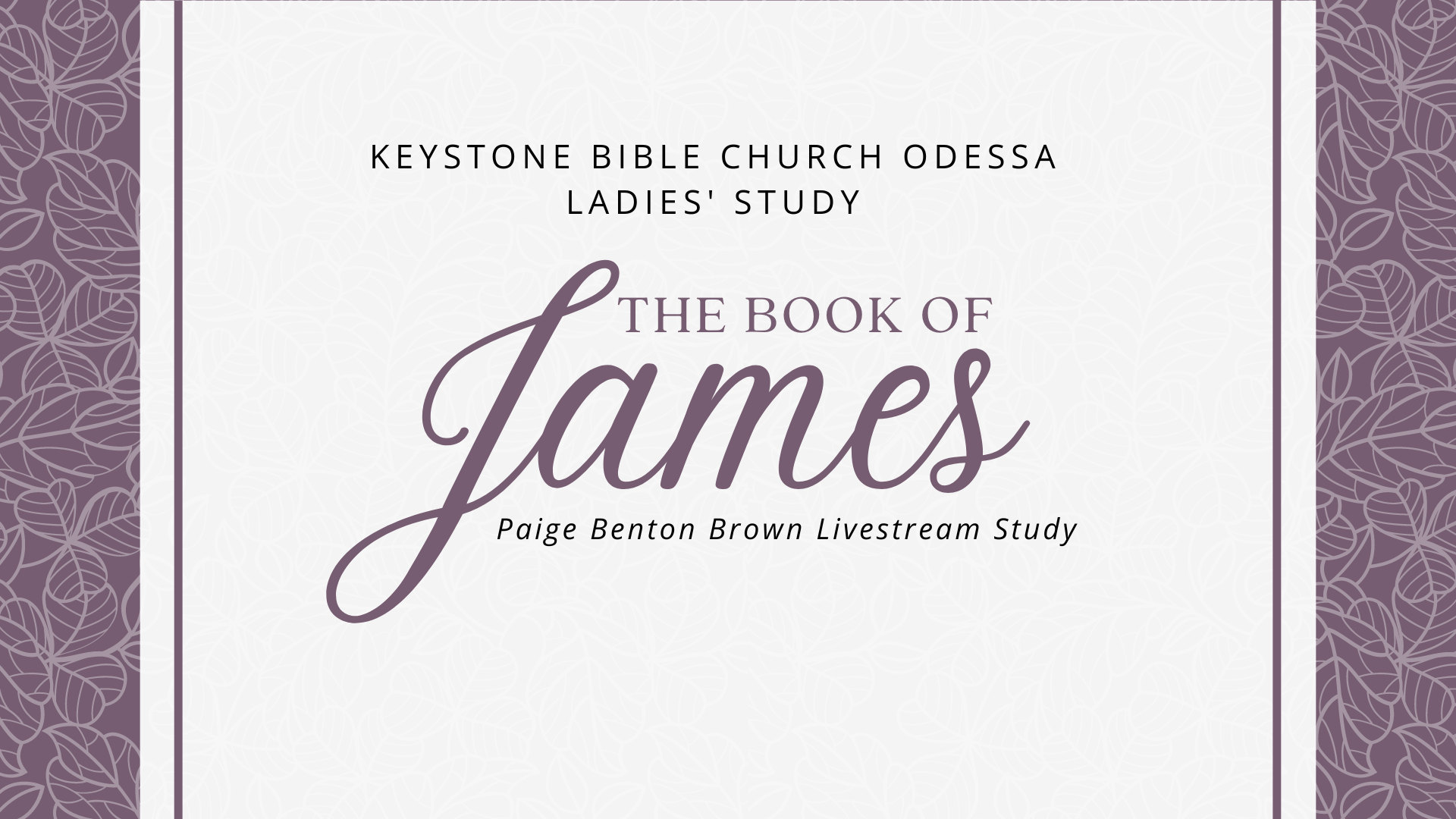 OD James ladies study web